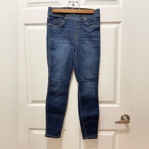 Spanx Ankle Skinny Pull On Jeans Womens Size S  Dark Blue #20342Q